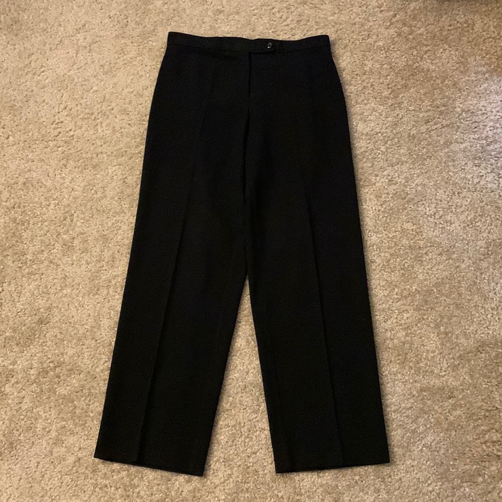Briggs New York Black Pant Suits, Straight Leg High Rise, New w/o Tags, Size 10